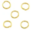 20 anneaux 6 mm - doré à l'or fin 18k
