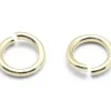 20 anneaux 5 mm - doré à l'or fin 18K