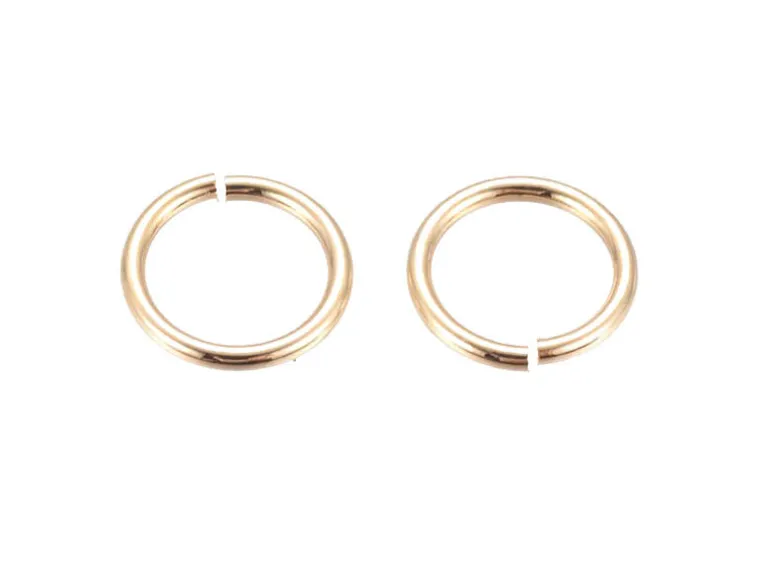 15 anneaux 7 mm - doré à l'or fin 18k