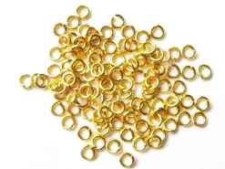 100 anneaux 3 mm dorés