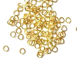 100 anneaux 4 mm dorés