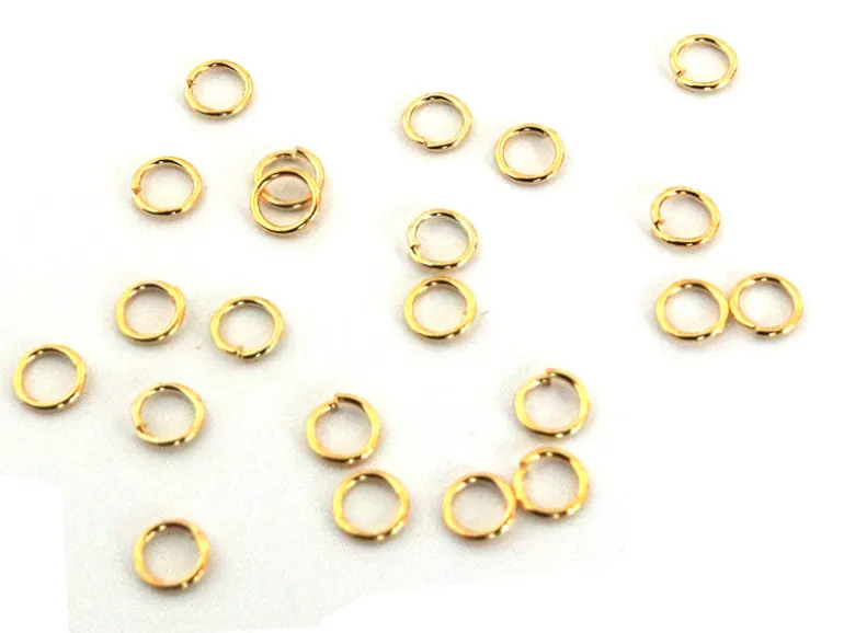 20 anneaux 2mm - dorés à l'or fin