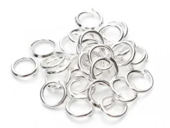 20 anneaux 4mm - flash argent 925
