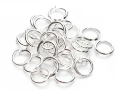 20 anneaux 4mm - flash argent 925