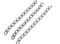 20 chaînes d'extension - couleur argent foncé