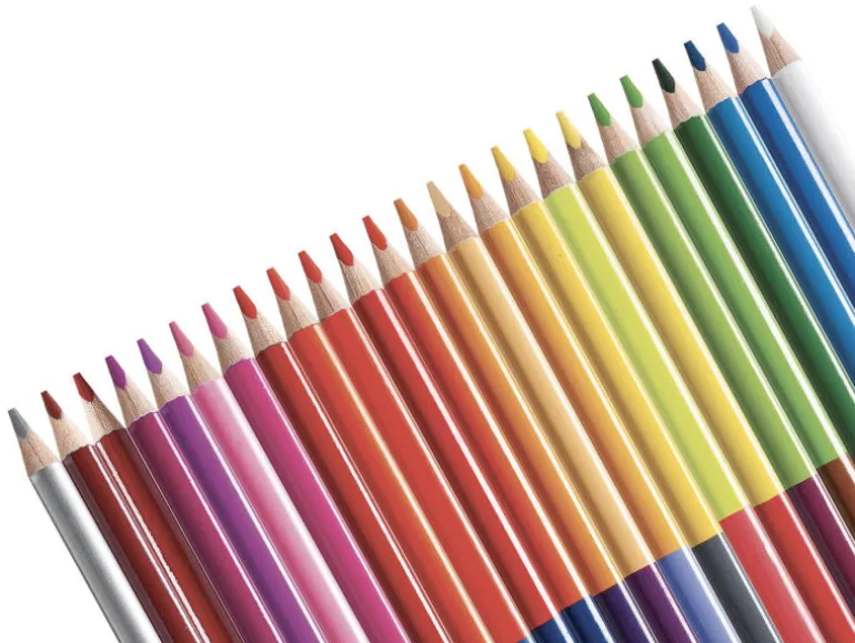 24 crayons de couleur bicolores - soit 48 couleurs - Carioca