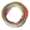 12 fils de scoubidous - Transparents Fluo