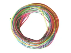 12 fils de scoubidous - Transparents Fluo