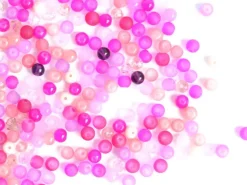 20 g de perles rondes en verre 4 mm - tons roses