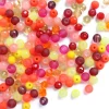 20 g de perles rondes en verre 4 mm - tons orangés