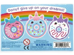 3 gommes licornes donuts