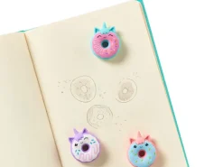 3 gommes licornes donuts