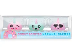 3 gommes licornes en forme de Narval - baleine licorne