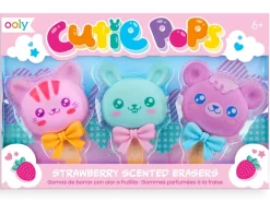 3 gommes sucettes chatons mignons