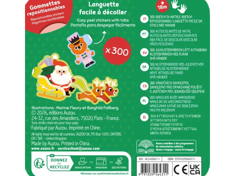 300 gommettes de Noël - Auzou