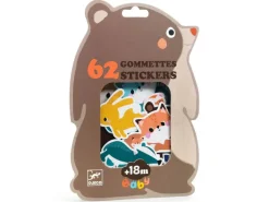 62 gommettes stickers Bébé - Animaux de la forêt - Djeco