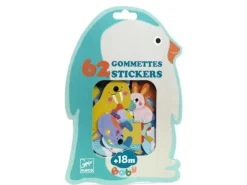 62 Gommettes Stickers Bébé - Animaux de la banquise - Djeco