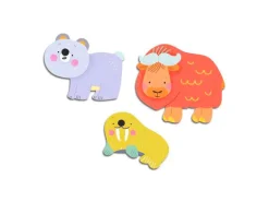 62 Gommettes Stickers Bébé - Animaux de la banquise - Djeco