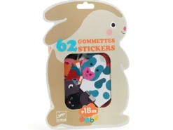 62 gommettes stickers Bébé - Animaux de la ferme - Djeco