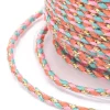 1 m de cordellette en coton macrammé 1,5 mm - Rose et bleu