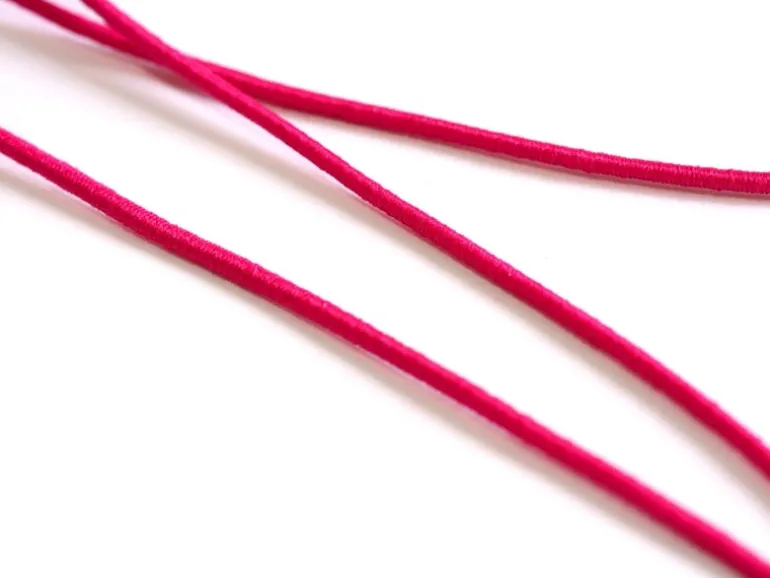 1 m de cordon élastique 1 mm - Rose fushia