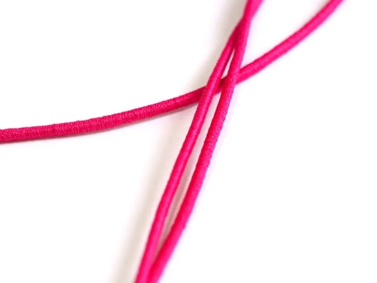 1 m de cordon élastique 1 mm - Rose fushia