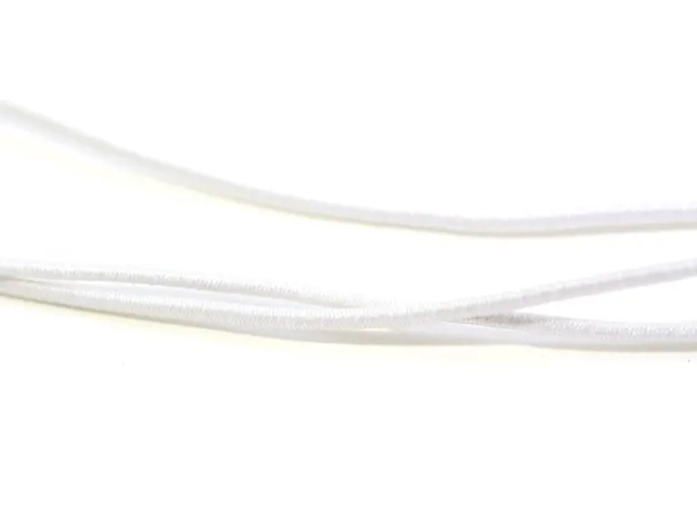 1 m de cordon élastique 1 mm - Blanc