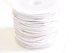 1 m de cordon élastique 1 mm - Blanc