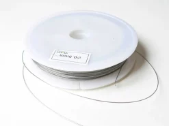 40 m de fil cablé 0,5mm argent foncé