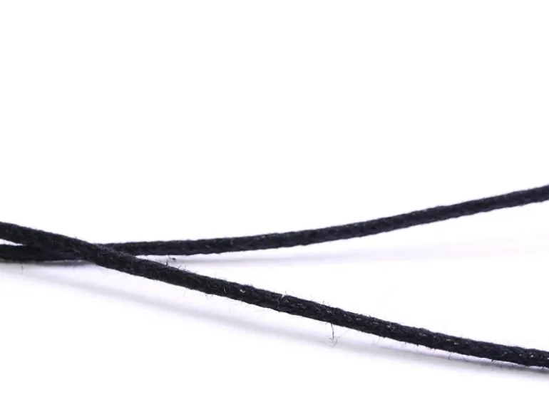1 m de fil de coton ciré - noir