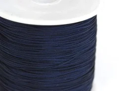 1 m de fil de jade / fil nylon tressé 1 mm - bleu nuit
