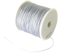 1 m de fil de jade / fil nylon tressé 0,5 mm - gris