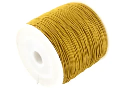 1 m de fil de jade / fil nylon tressé 0,5 mm - moutarde