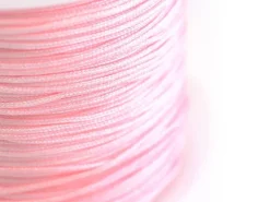 1 m de fil de jade / fil nylon tressé 1 mm - rose pale