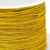 1 m de fil de jade / fil nylon tressé 1 mm - ocre moutarde brillant