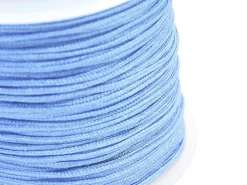 1 m de fil de jade / fil nylon tressé 1 mm - bleu ciel