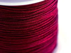 1 m de fil de jade / fil nylon tressé 1 mm - bordeaux