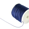 1 m de fil de jade / fil nylon tressé 0,5 mm - bleu marine