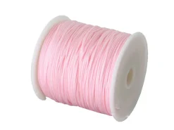 1 m de fil de jade / fil nylon tressé 0,5 mm - rose