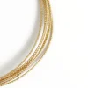 2 m de fil de laiton texturé - Doré à l’or fin 18K - 1 mm