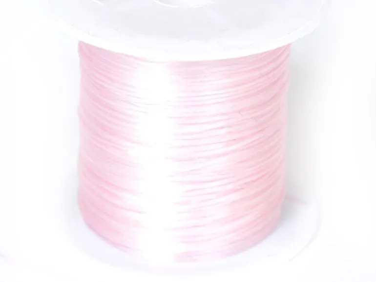 12 m de fil élastique brillant - Rose chair