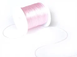 12 m de fil élastique brillant - Rose chair