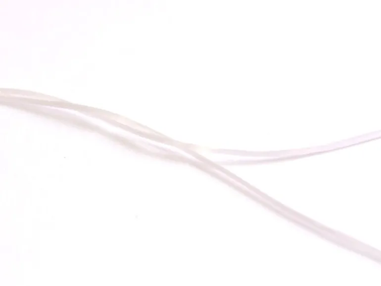 12 m de fil élastique brillant - Blanc