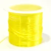 12 m de fil élastique brillant - jaune fluo