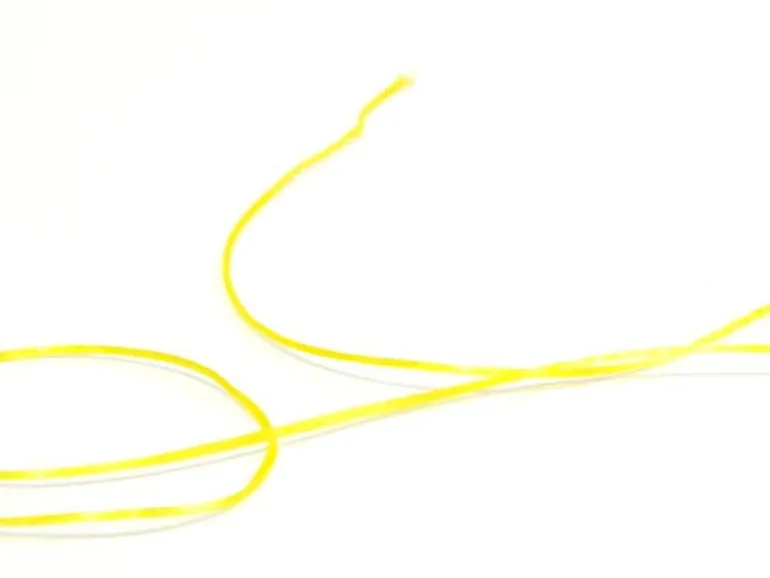 12 m de fil élastique brillant - jaune fluo