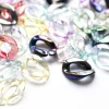 50 maillons en plastique 22 x 16 mm - à connecter pour création de chaîne - transparent irisé