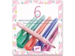 6 marqueurs pailletés - sweet