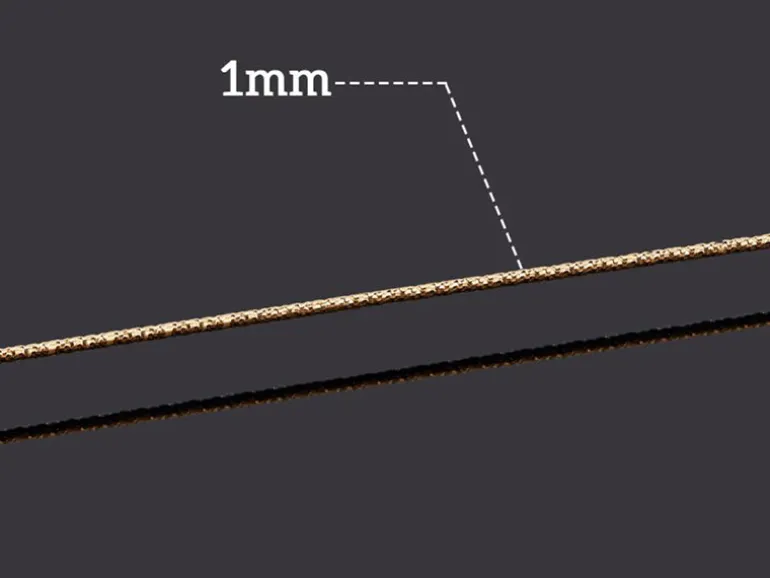 10 mètres de fil de cuivre texturé - doré brillant - 1 mm