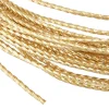 6 mètres de fil de cuivre torsadé - doré mat - 0,8 mm