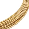 10 mètres de fil de cuivre texturé - doré brillant - 0,8 mm